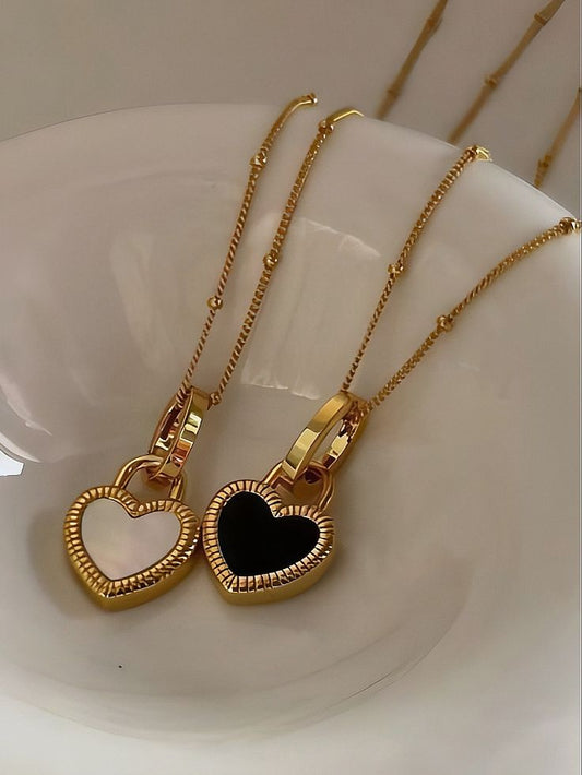 Ruse reversable heart necklace