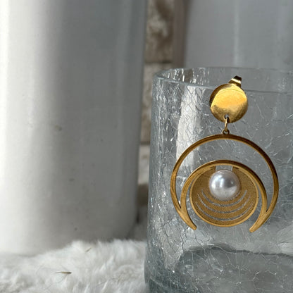 Crescent Dangler Earrings