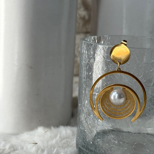 Crescent Dangler Earrings