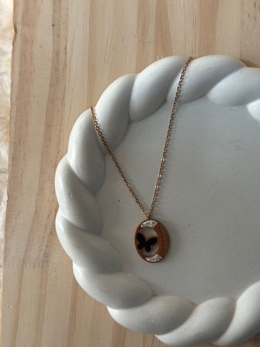 Midnight flutter necklace