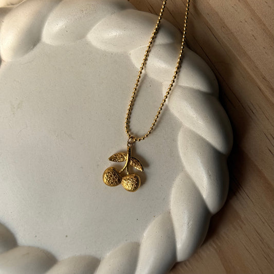 Gilded Cherries Pendant