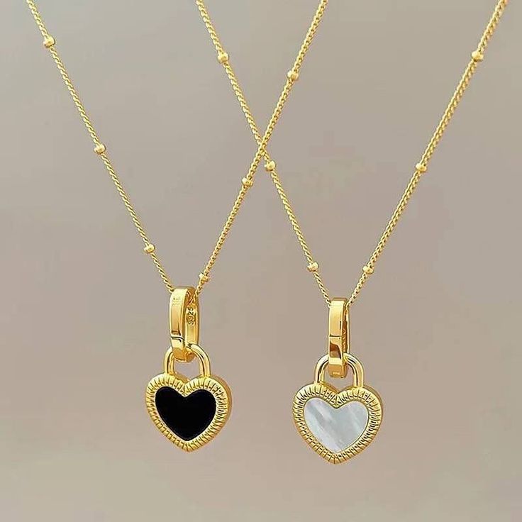 Ruse reversable heart necklace