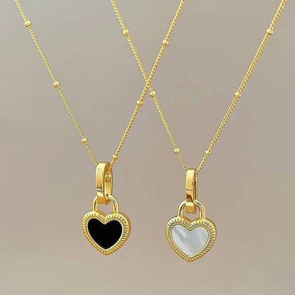 Ruse reversable heart necklace
