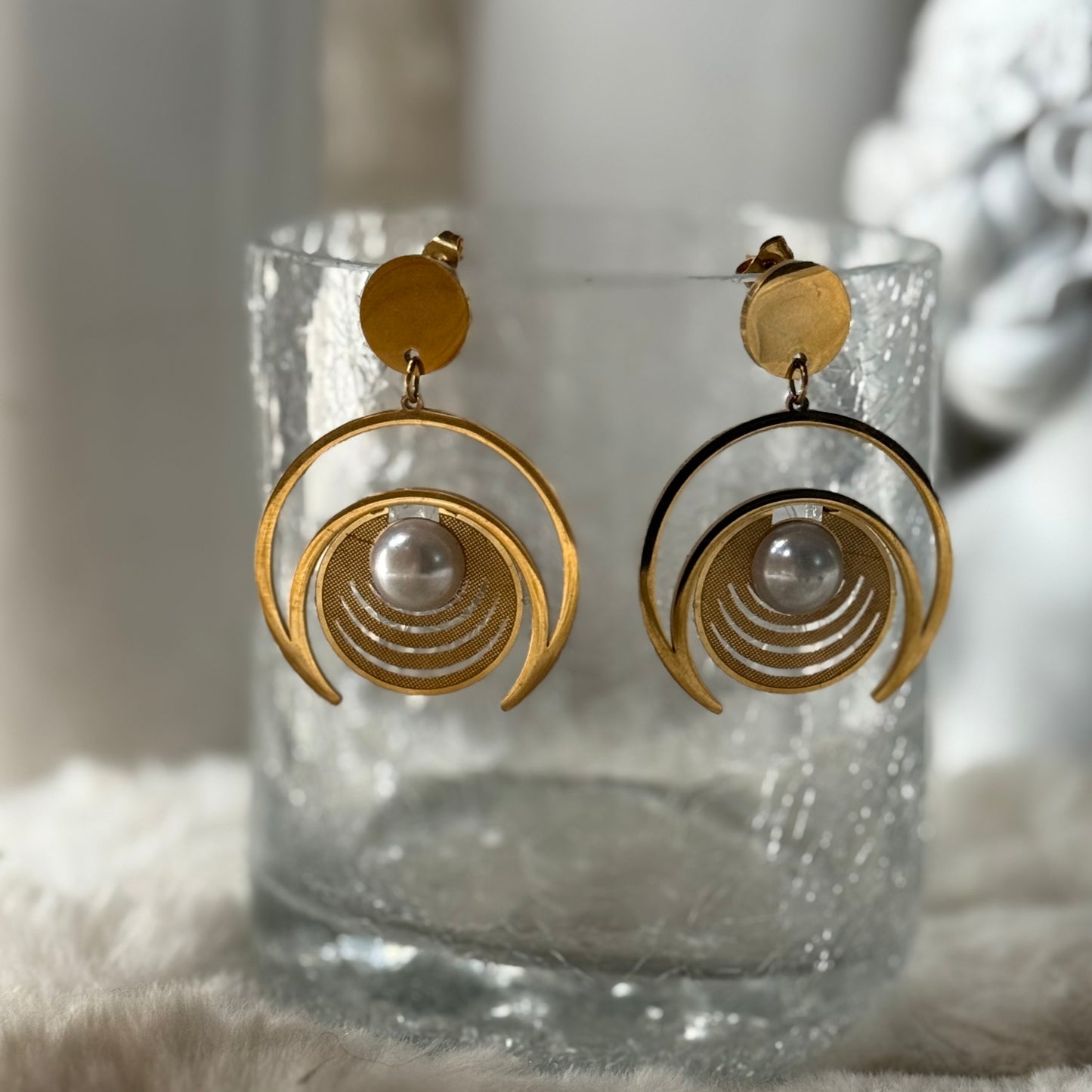 Crescent Dangler Earrings