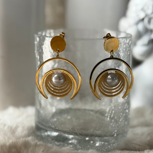Crescent Dangler Earrings